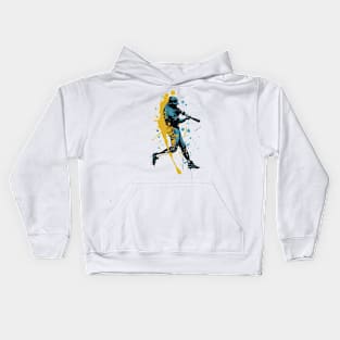 Baseball player silhouette Kids Hoodie